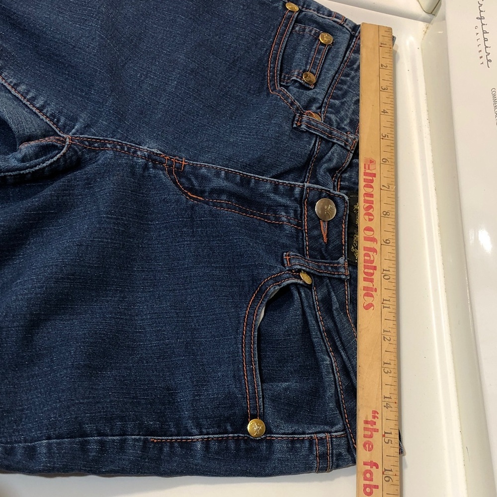 Dani Max Classic Women’s Vintage Blue With Orange Thread Jeans, Size 11 - Picture 14 of 15